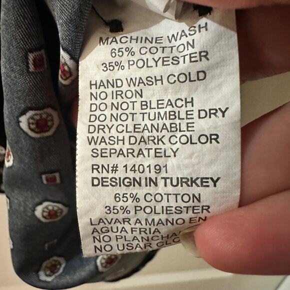 Silverstone collection black printed button down shirt size XXXL - Picture 5 of 6